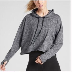 Athleta Cropper Uptempo Performance Pullover Hoodie.